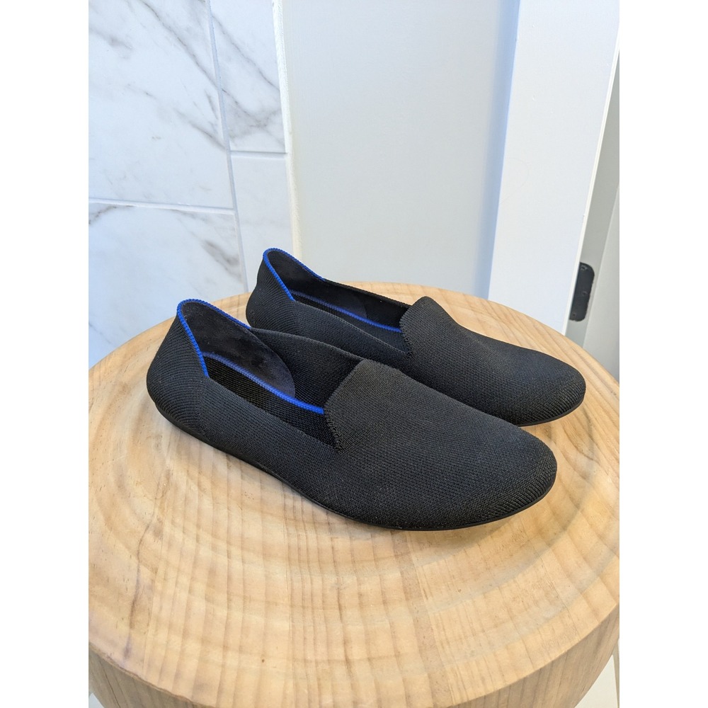 Rothy's Black Loafer Flats Women's Shoes Comfortable Knit Slip On